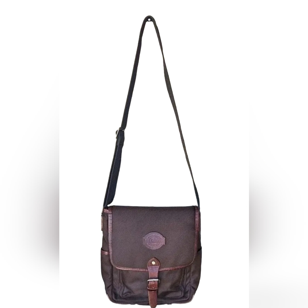 Filson Leather Trim Labtop Brown Messenger Bag